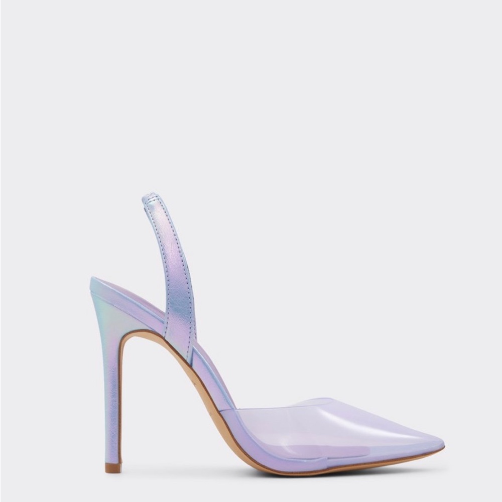 Aldo Marie Purple Iridescent Heel